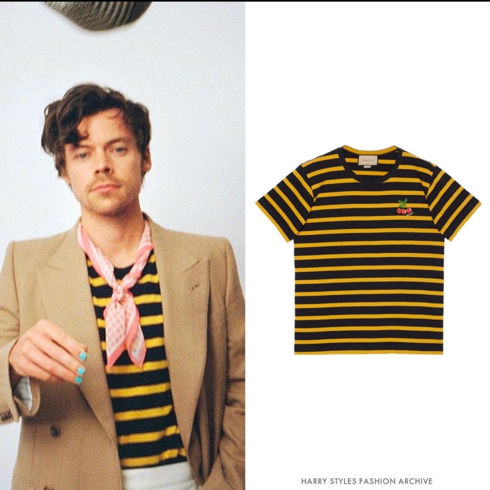 Gucci x Harry Styles HA HA HA Limited Edition Stripe Tee